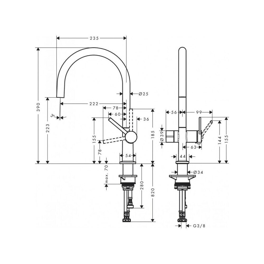 Hansgrohe смеситель для кухни инструкция