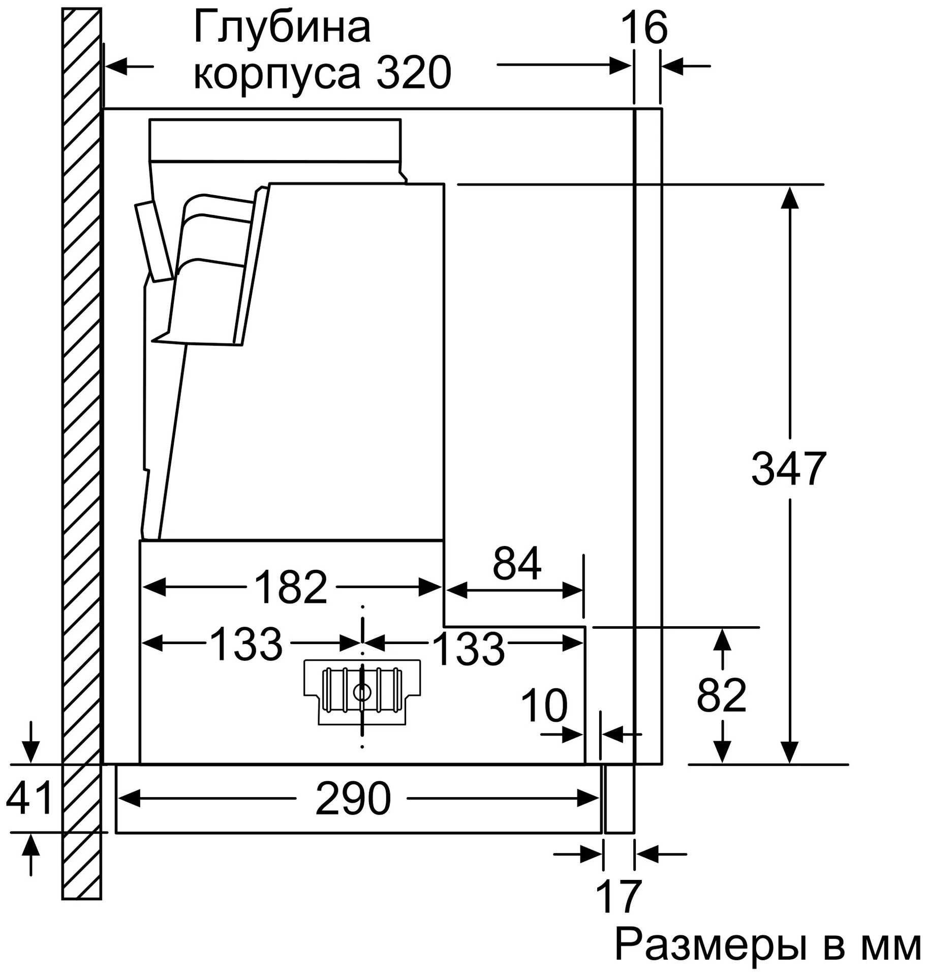 Neff d55ml66n1 схема встраивания