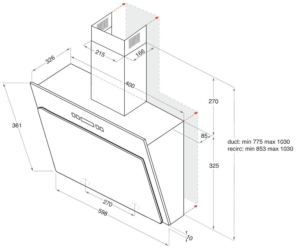 Вытяжка Hotpoint-Ariston HHVP 6.6F LM K