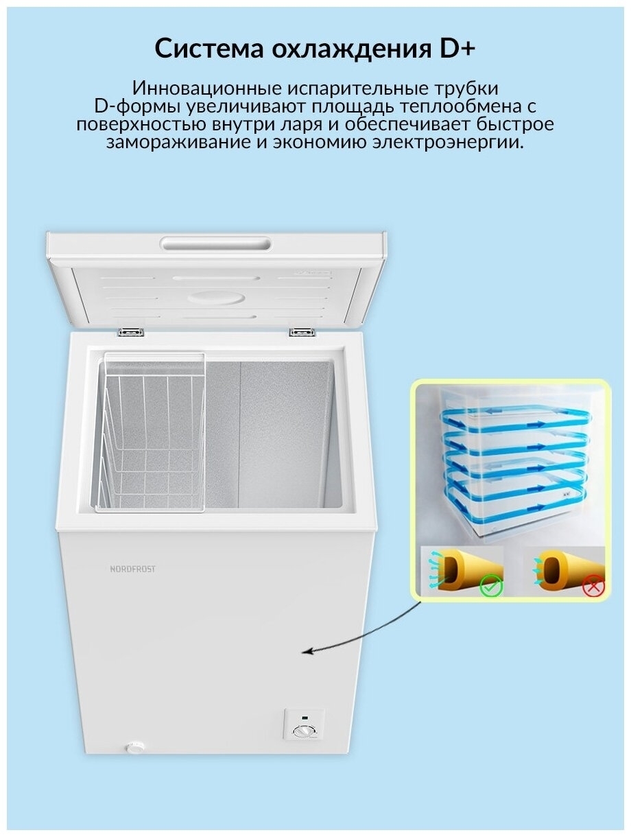 Морозильный ларь Nordfrost SF 150 купить в Москве по низкой цене в интернет  магазине Cartesio недорого