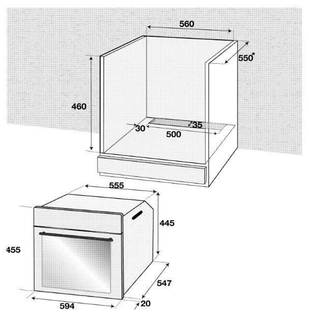 Компактный духовой шкаф bosch cmg8764c7