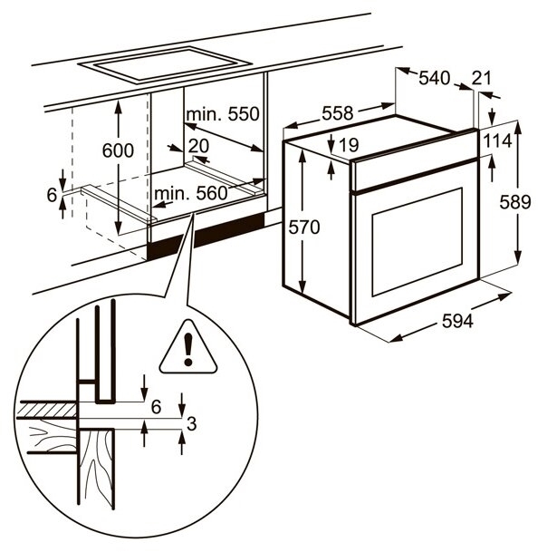 Духовой шкаф zanussi opzb4210b черный