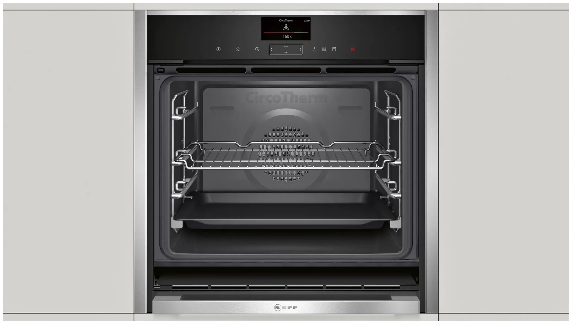 Встраиваемый электрический духовой шкаф electrolux ezc 52430 ax