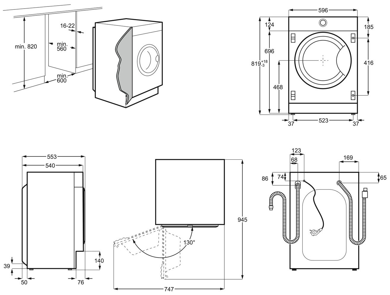 Встраиваемая стиральная машина Electrolux EW7W 3R68 SI купить в Москве по  низкой цене в интернет магазине Cartesio недорого