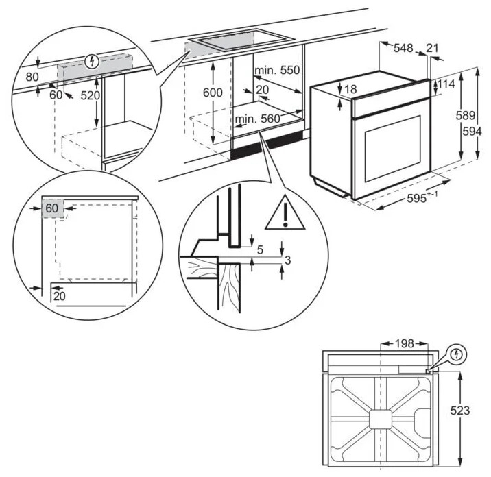 Духовой шкаф electrolux oem3h50k