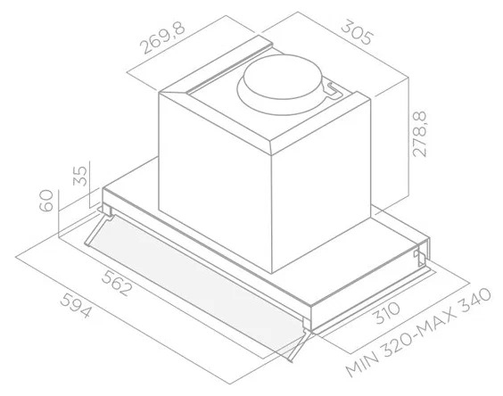 Elica hidden ix a 90