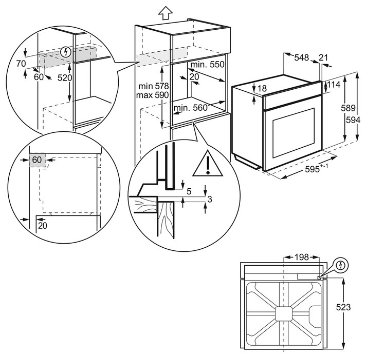 Духовой шкаф electrolux eoc95956ax