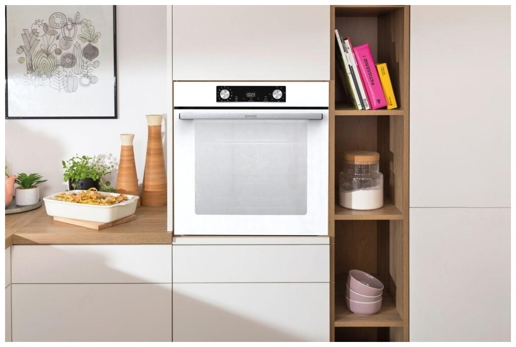 Электрический духовой шкаф gorenje bos6737e09wg