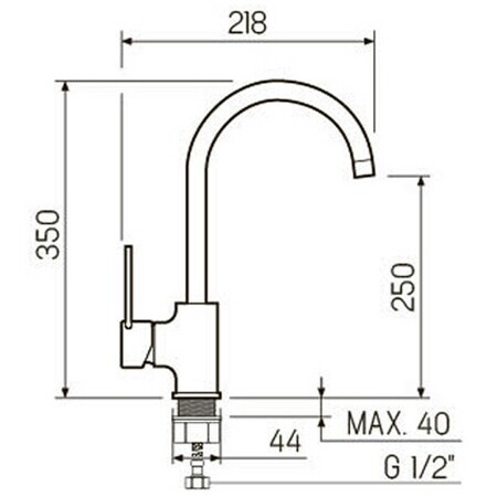 Смеситель для кухни РМС SL130-017F