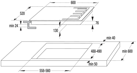 Газовая варочная панель Gorenje G 640 MB