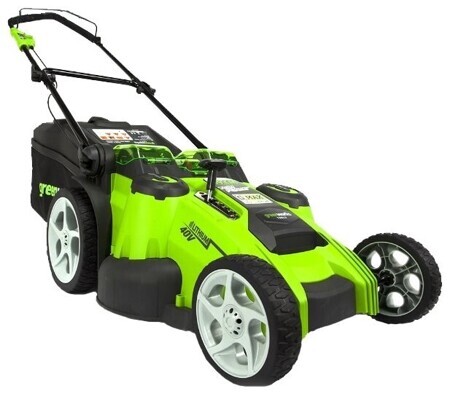 Газонокосилка электрическая greenworks 2500207 G-MAX 40V 49 cm 3-in-1