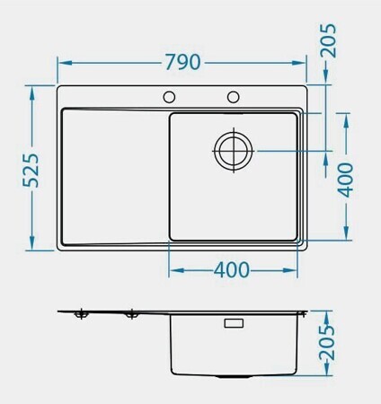 Кухонная мойка Alveus PURE 40R KMB 90 (1103651)