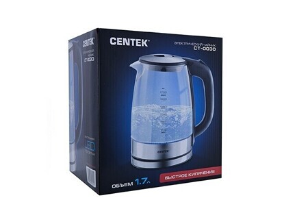 Чайник электрический Centek CT-0030 стекло