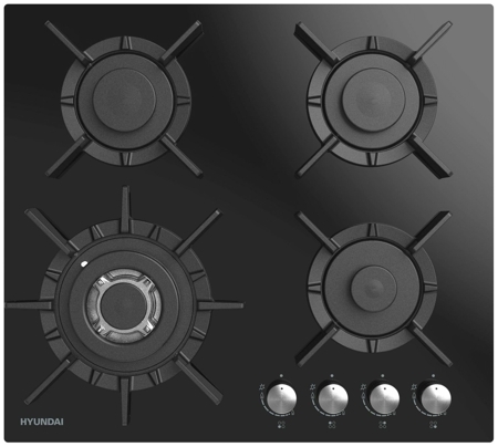 Газовая варочная панель Hyundai HHG 6437 BG