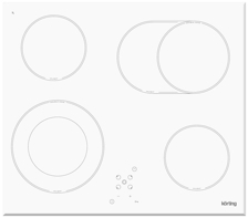 Электрическая варочная панель Korting HK 62051 BW