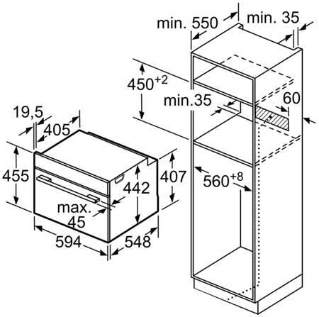 Электрический духовой шкаф Bosch CSG 656BS2