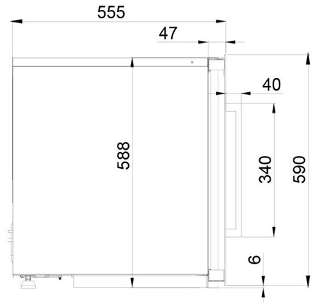 Винный шкаф PANDO PVMAVP 60 25CRR