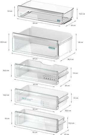 Встраиваемый холодильник Siemens KB96NVFE0