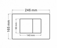 Комплект подвесной унитаз Abber Bequem AC1100T белый с инсталляцией AC0105 и кнопкой AC0120MCH матовый хром AC1100T-AC0105-AC0120MCH