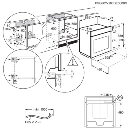 Электрический духовой шкаф Electrolux OKD 5C70X