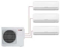 Мульти сплит-система Mitsubishi Electric MSZ-DM25VA×3 / MXZ-3DM50VA