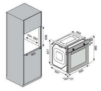 Электрический духовой шкаф Kuppersberg HF 608 GR