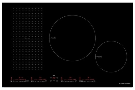 Индукционная варочная панель Maunfeld CVI 804 SF BK Lux