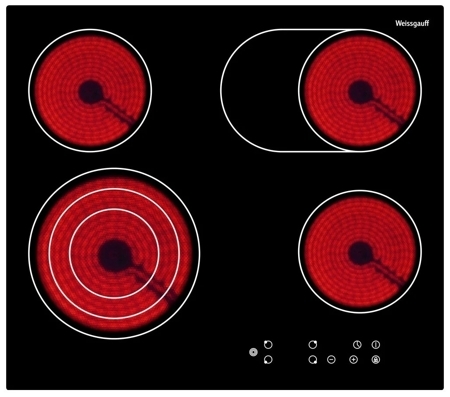 Электрическая варочная панель Weissgauff HV 6540 B