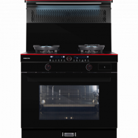 Газовая плита Hiberg S-FEG 92 с вытяжкой i-VM 9120