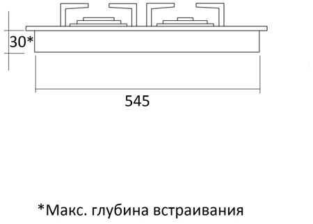 Газовая варочная панель Kuppersberg FV6TGRZ ANT Silver