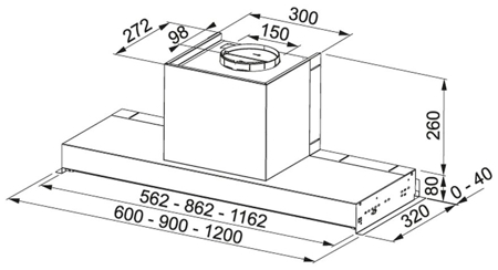 Встраиваемая вытяжка Franke FSTP NG 605 X