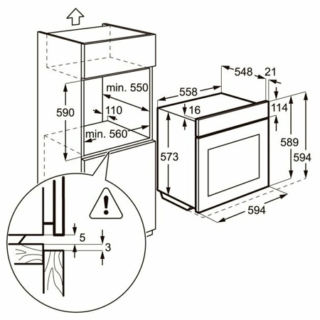 Электрический духовой шкаф Zanussi ZOB25321XA