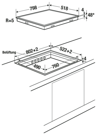 Индукционная варочная панель Kuppersbusch KI 8810.0 SR