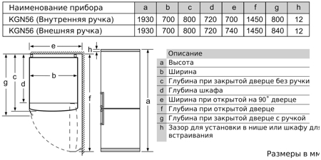 Холодильник Bosch KGN56VI20R