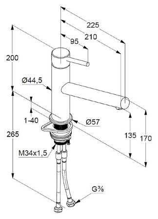 Смеситель для кухни Kludi STEEL 44850F860