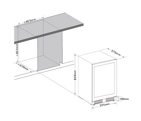 Встраиваемый винный шкаф Cellar Private CP051-1TWH