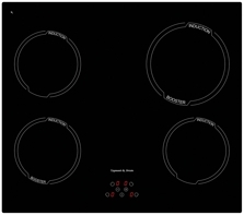 Индукционная варочная панель Zigmund&Shtain CIS 299.60 BX
