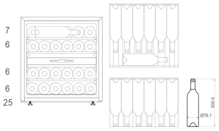 Винный шкаф PANDO PVMAVP 60 25CRR