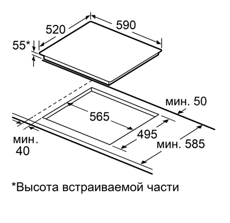 Индукционная варочная панель Maunfeld CVI594SB2WHF Inverter