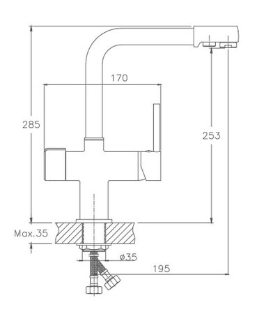 Смеситель для кухни Haiba HB70088