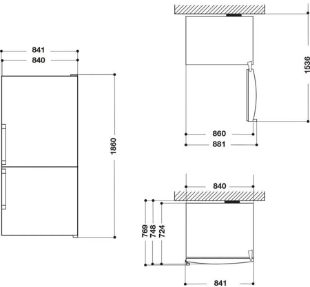 Холодильник Whirlpool W84BE 72 X 2