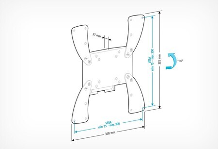 Кронштейн для телевизора Holder LCDS-5058 черный