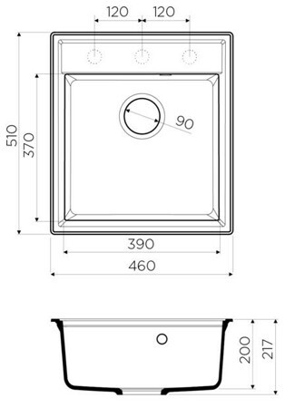 Кухонная мойка Omoikiri Daisen 46-CA (4993611) карамель