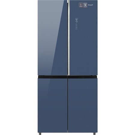 Холодильник Weissgauff WCD 590 Nofrost Inverter Premium Biofresh Blue Glass