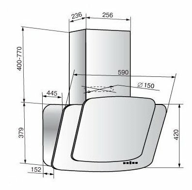 Кухонная вытяжка Elikor Quartz 90