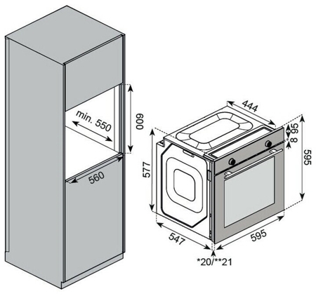 Электрический духовой шкаф Kuppersberg HF 608 W