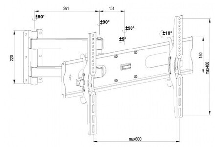 Кронштейн для телевизора Benatek LCD-BIGARM-64B