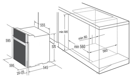 Газовый духовой шкаф Korting OGG 742 CRSN