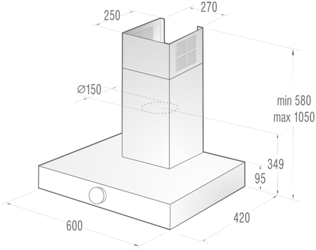 Кухонная вытяжка Gorenje DT 6 SY2 W