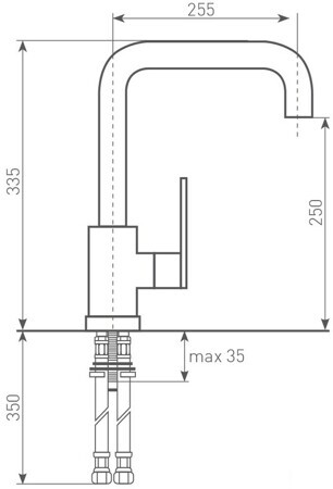 Смеситель для мойки Zigmund & Shtain ZS 1400 млечный путь